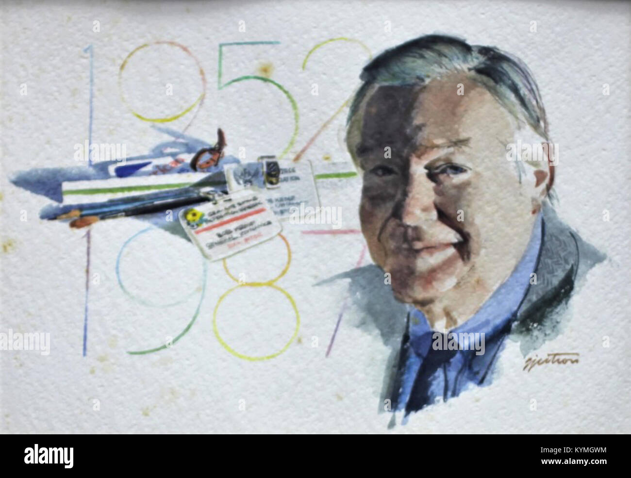 Historisches Bild aus der Robert Kemp-Sammlung, das ein bemerkenswertes Motiv oder eine Szene zeigt. Stockfoto