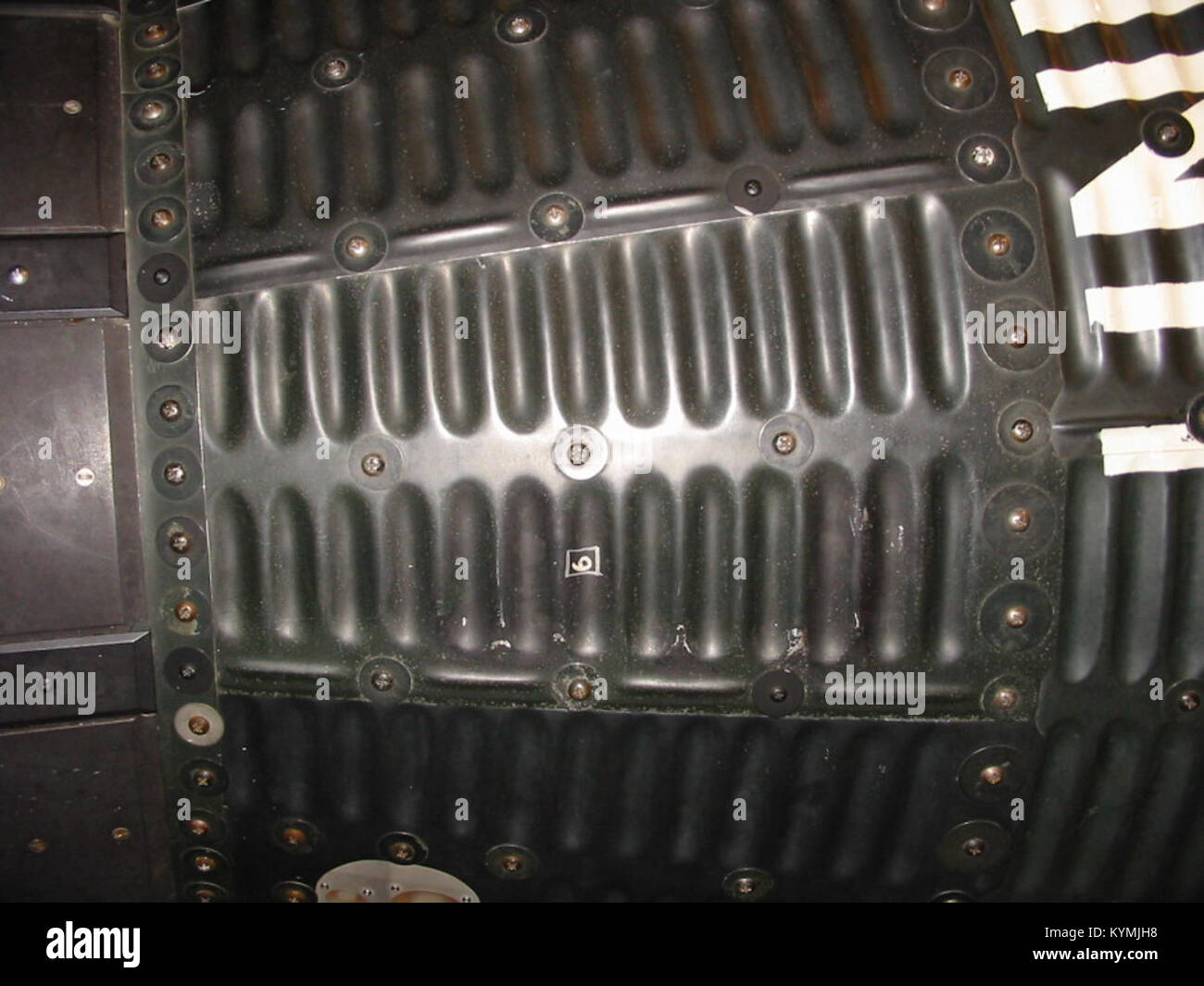 Ein Bild, das sich auf Projekt Mercury bezieht, das erste menschliche Raumfahrtprogramm der Vereinigten Staaten, das eines der Raumfahrzeuge oder verwandte Komponenten zeigt. Stockfoto