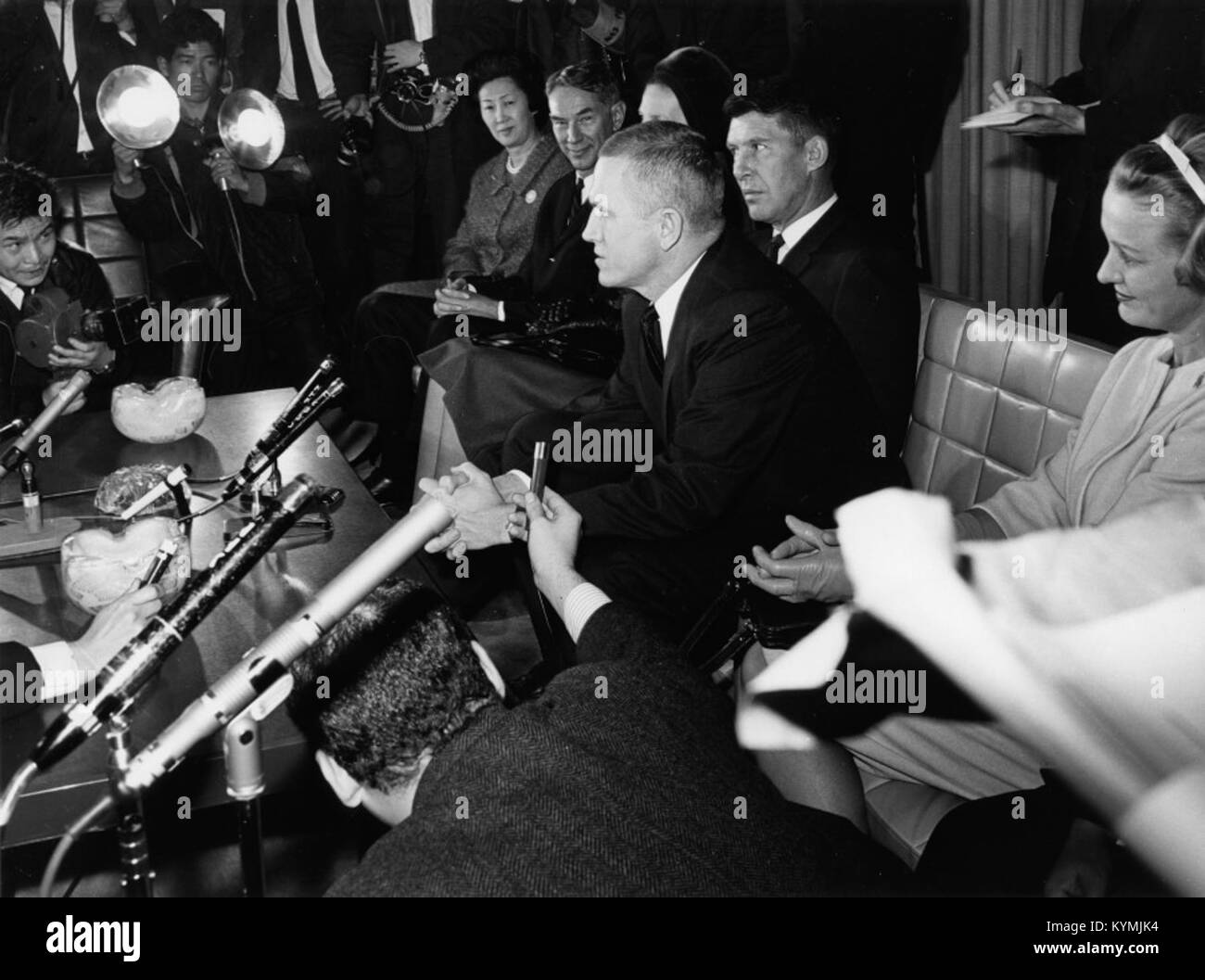 Foto aus der Wally Schirra Collection, Bildnummer 39035609421, mit Astronaut Wally Schirra während einer NASA-Mission. Stockfoto
