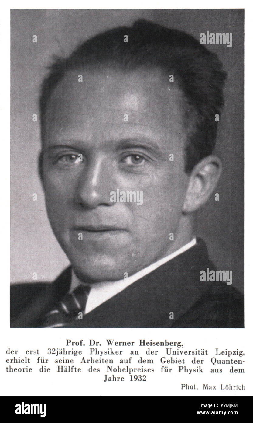 Porträt von Werner Heisenberg (1901-1976), Physiker 2550982609 o Stockfoto