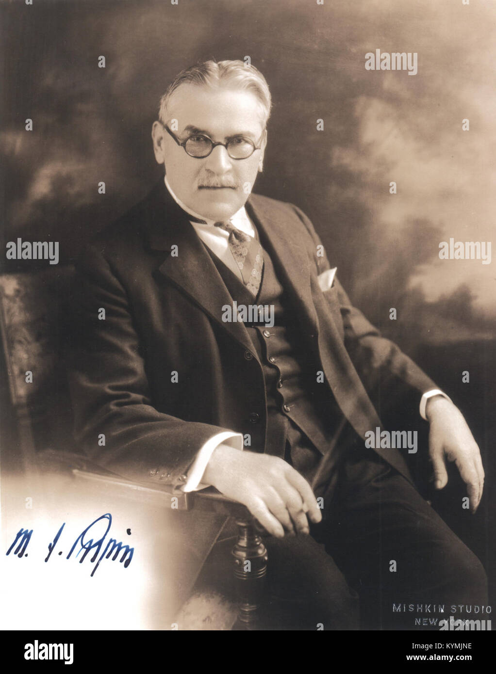 Porträt von Michael Idvorsky Pupin (1858-1935), Physiker 2551884992 o Stockfoto