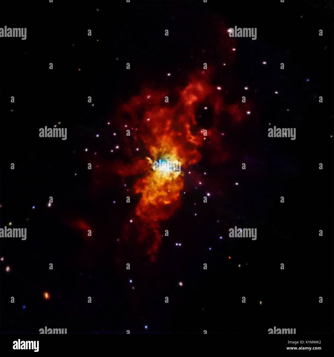 Die NASA Chandra Observatory sucht nach Auslösen des nahegelegenen Supernova 19057131265 o Stockfoto