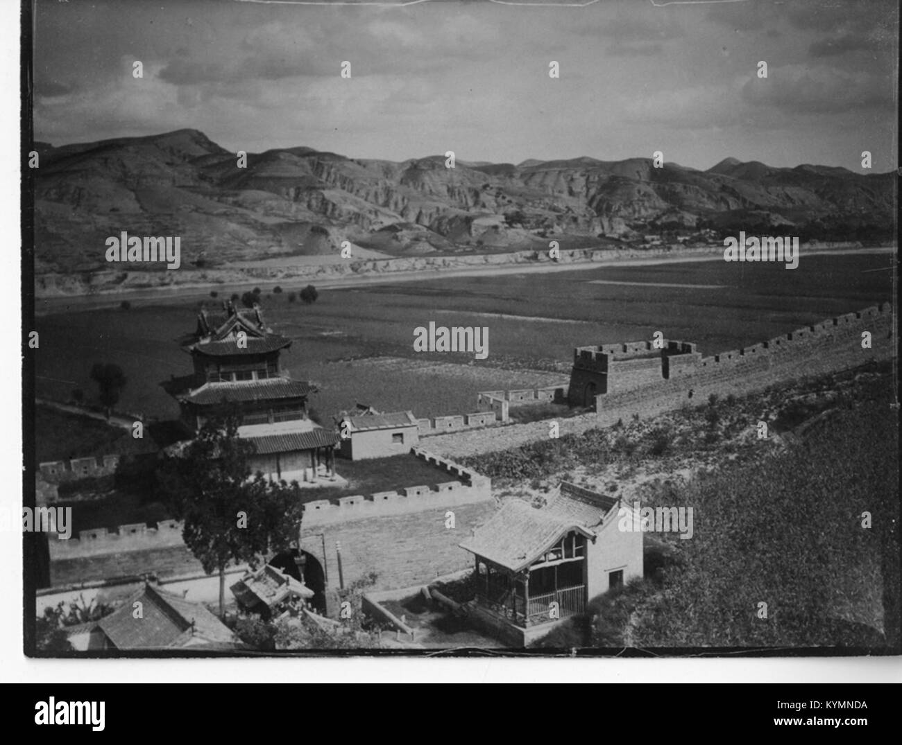 China, Sonstiges Szenen Gate Tower und Wand von Shuiteh, Shaanxi 7454260806 o Stockfoto