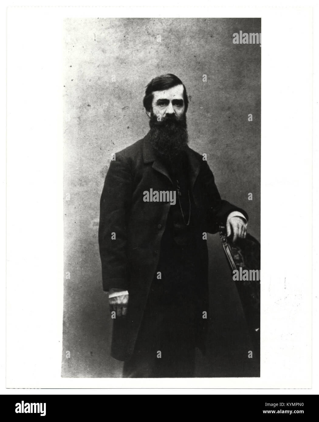 Porträt des amerikanischen Künstlers Jervis McEntee, der seinen Beitrag zur Kunstwelt des 19. Jahrhunderts zeigt. Stockfoto