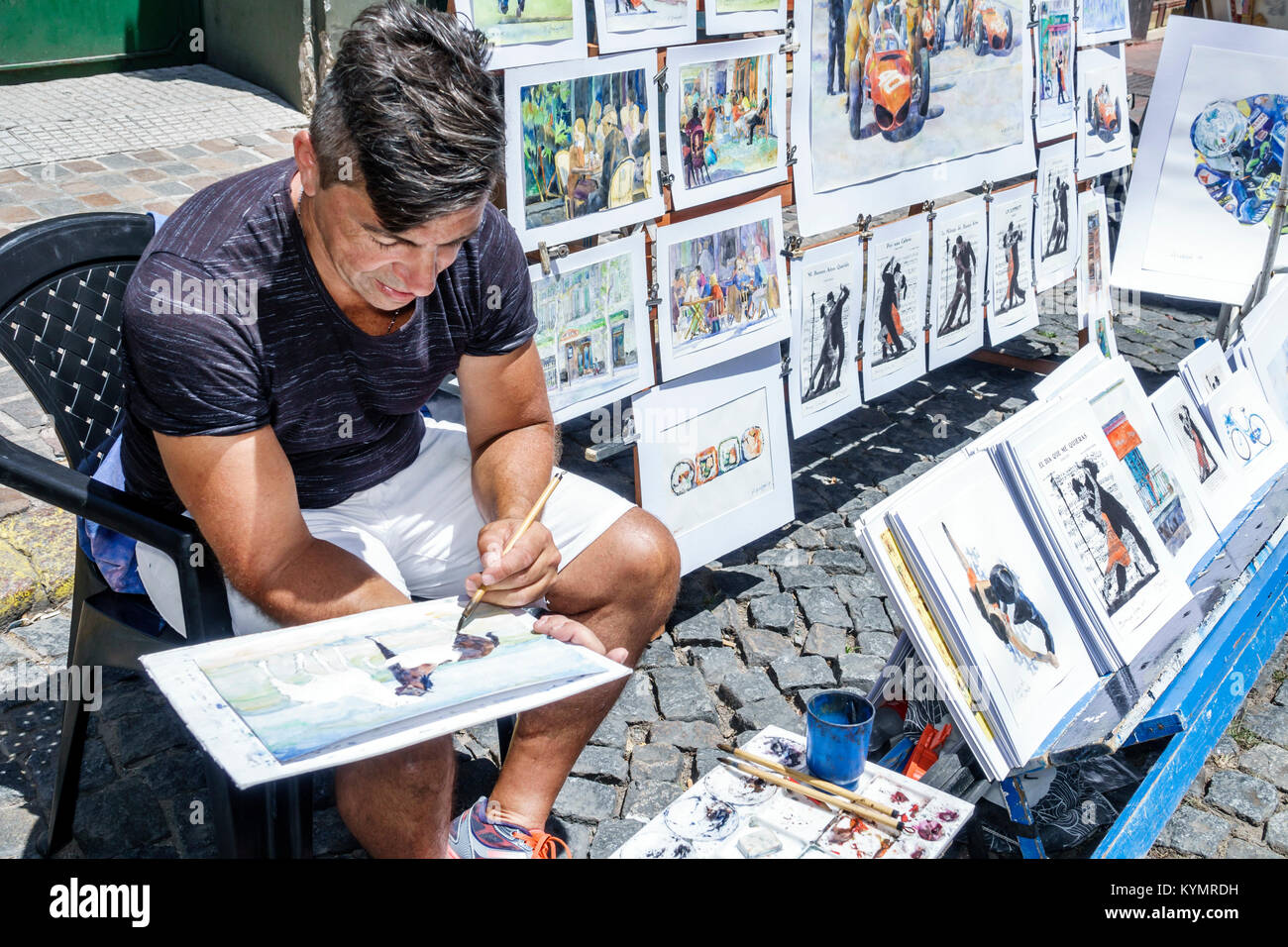 Buenos Aires Argentinien, San Telmo Plaza Dorrego, Kunstmesse, Verkäufer, Stände Stand Marktkauf, Markt, Shopping Shopper Shopper Shop Geschäfte BU Stockfoto Buenos Aires Argentinien, San Telmo Plaza Dorrego, Kunstmesse, Verkäufer, Stände Stand Marktkauf, Markt, Shopping Shopper Shopper Shop Geschäfte BU Stockfoto