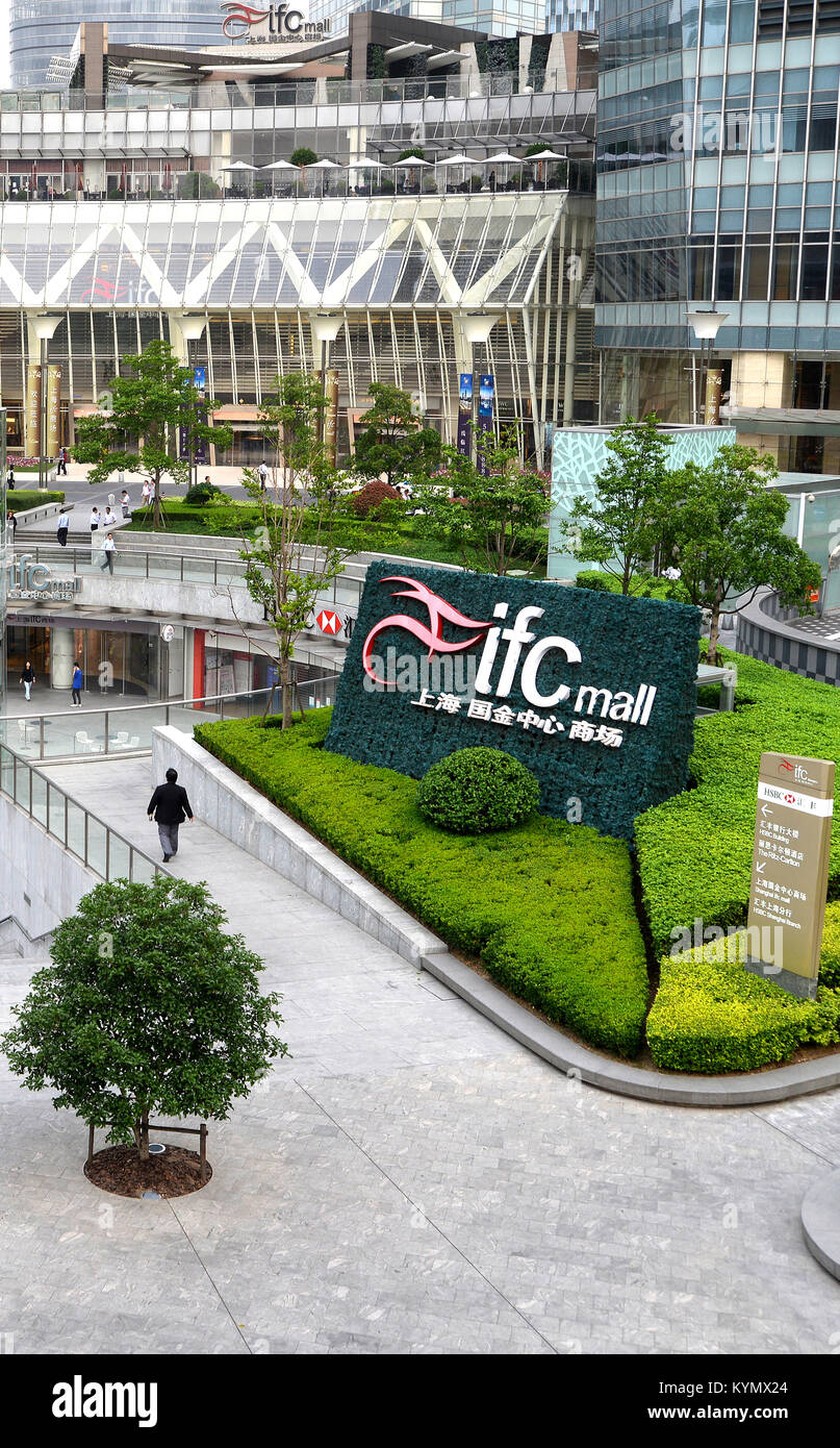 IFC Mall, Pudong, Shanghai, China Stockfoto