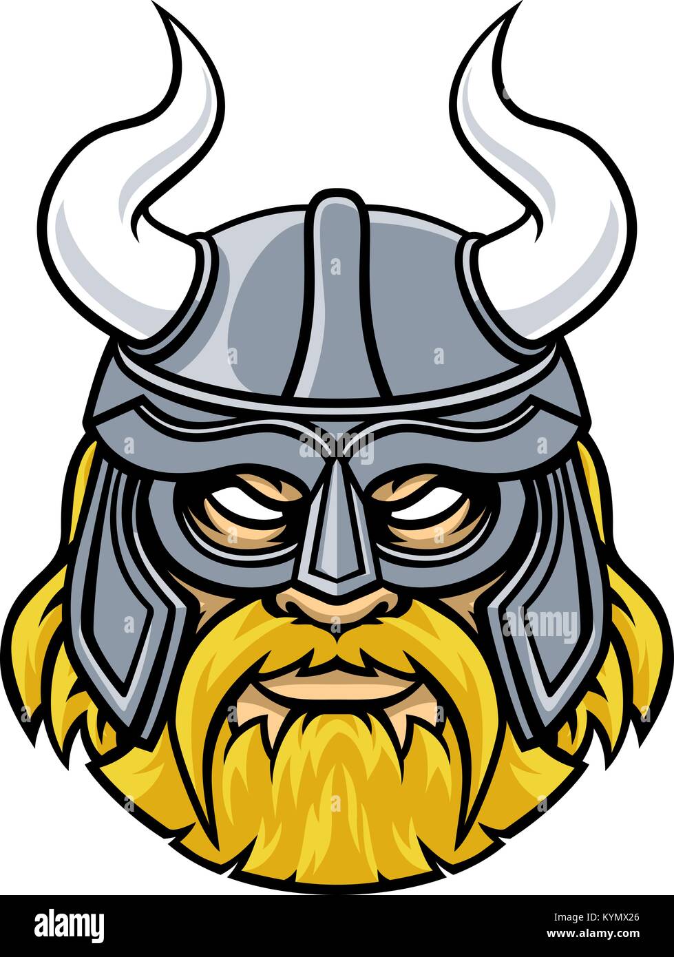 Viking Warrior Maskottchen Stock Vektor