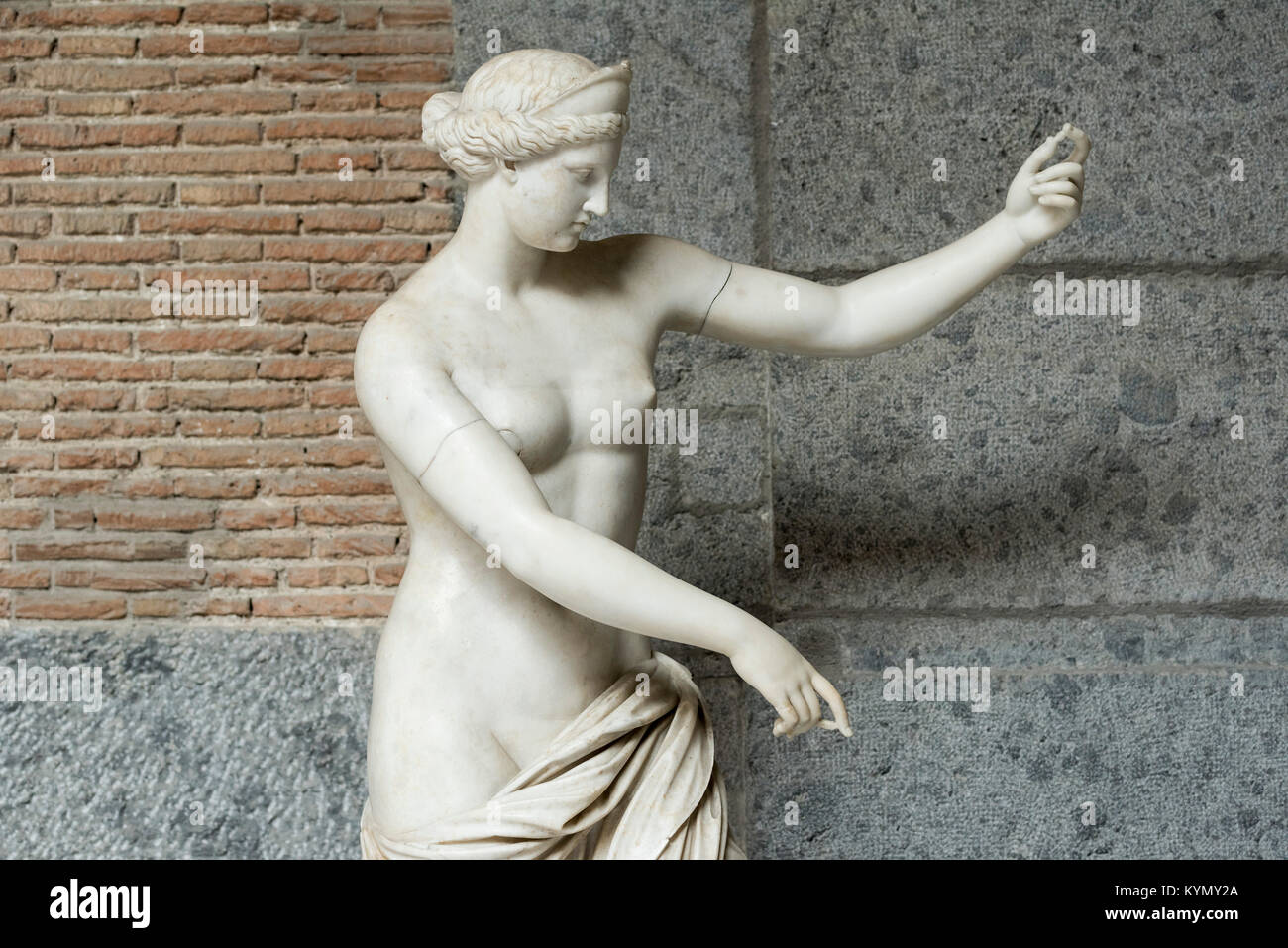 Neapel. Italien. Venus (Aphrodite) von Capua, römische Kopie eines griechischen Originals aus dem 4. vorchristlichen Jahrhundert. Museo Archeologico Nazionale di Napoli. Stockfoto