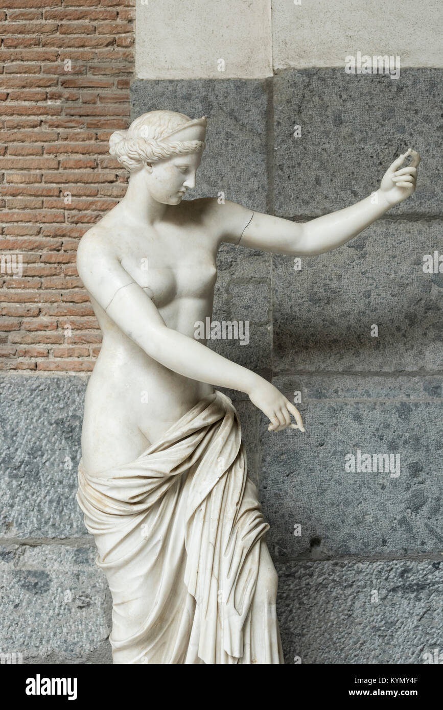 Neapel. Italien. Venus (Aphrodite) von Capua, römische Kopie eines griechischen Originals aus dem 4. vorchristlichen Jahrhundert. Museo Archeologico Nazionale di Napoli. Stockfoto
