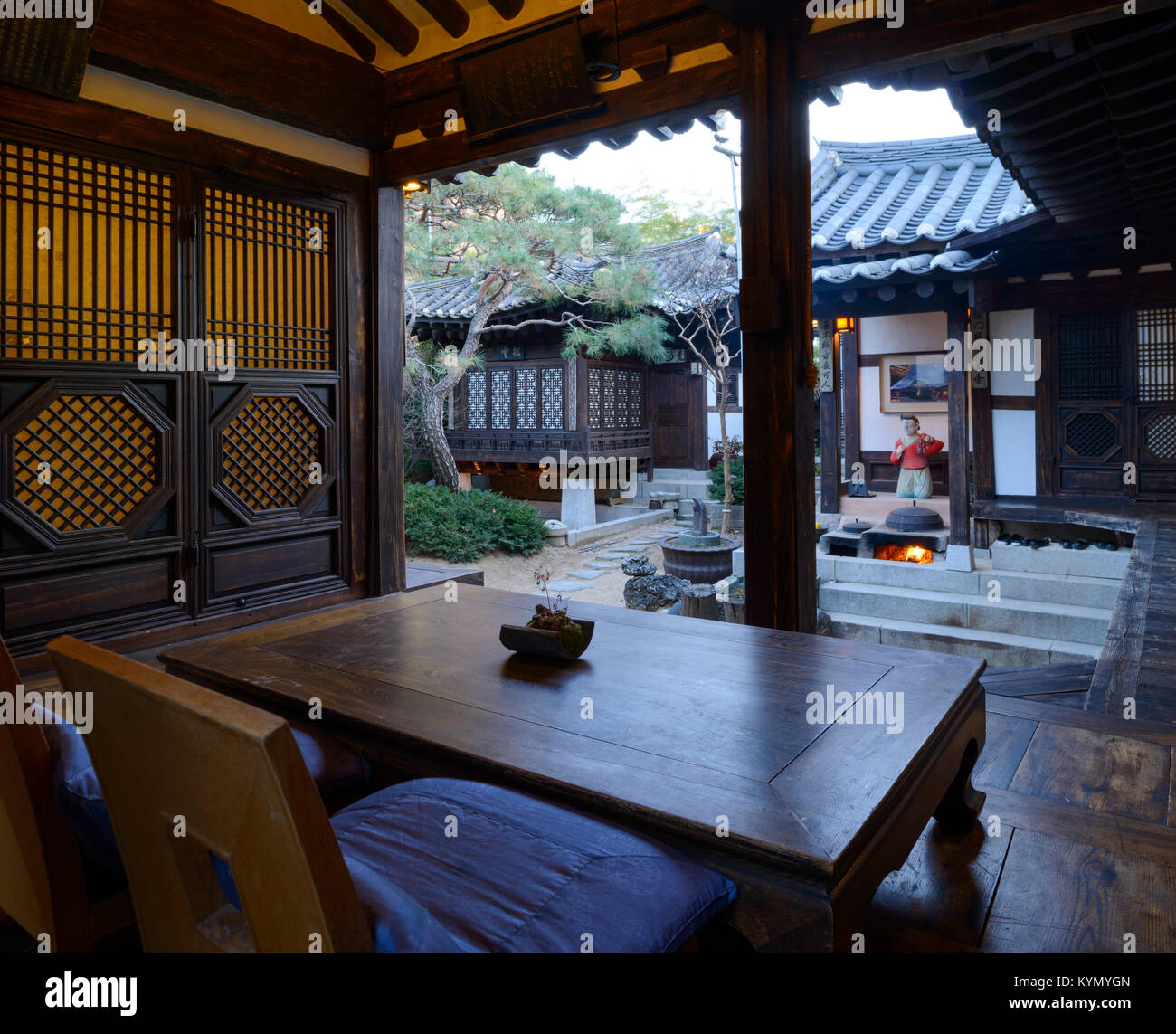 Die Rakkojae in das Dorf Bukchon Hanok Stockfoto