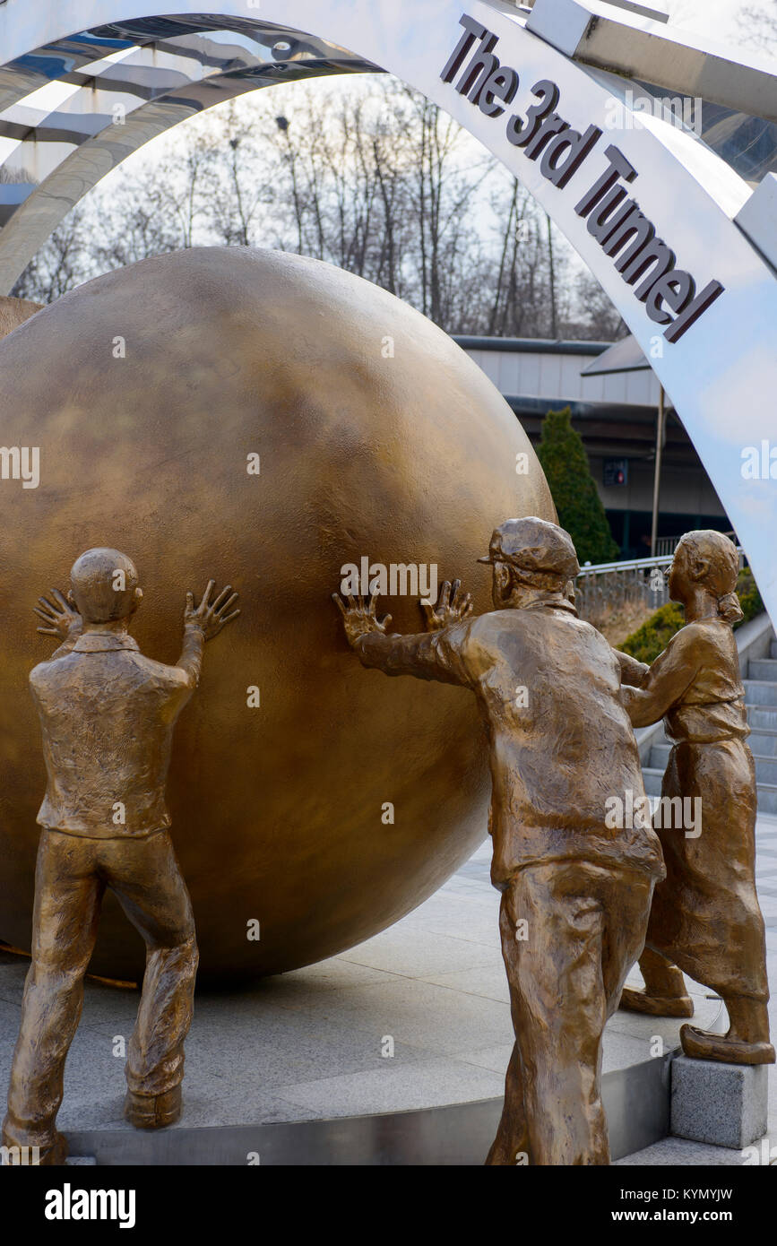 Der 3. Tunnel in Südkorea demilitarisierte Zone DMZ Stockfoto