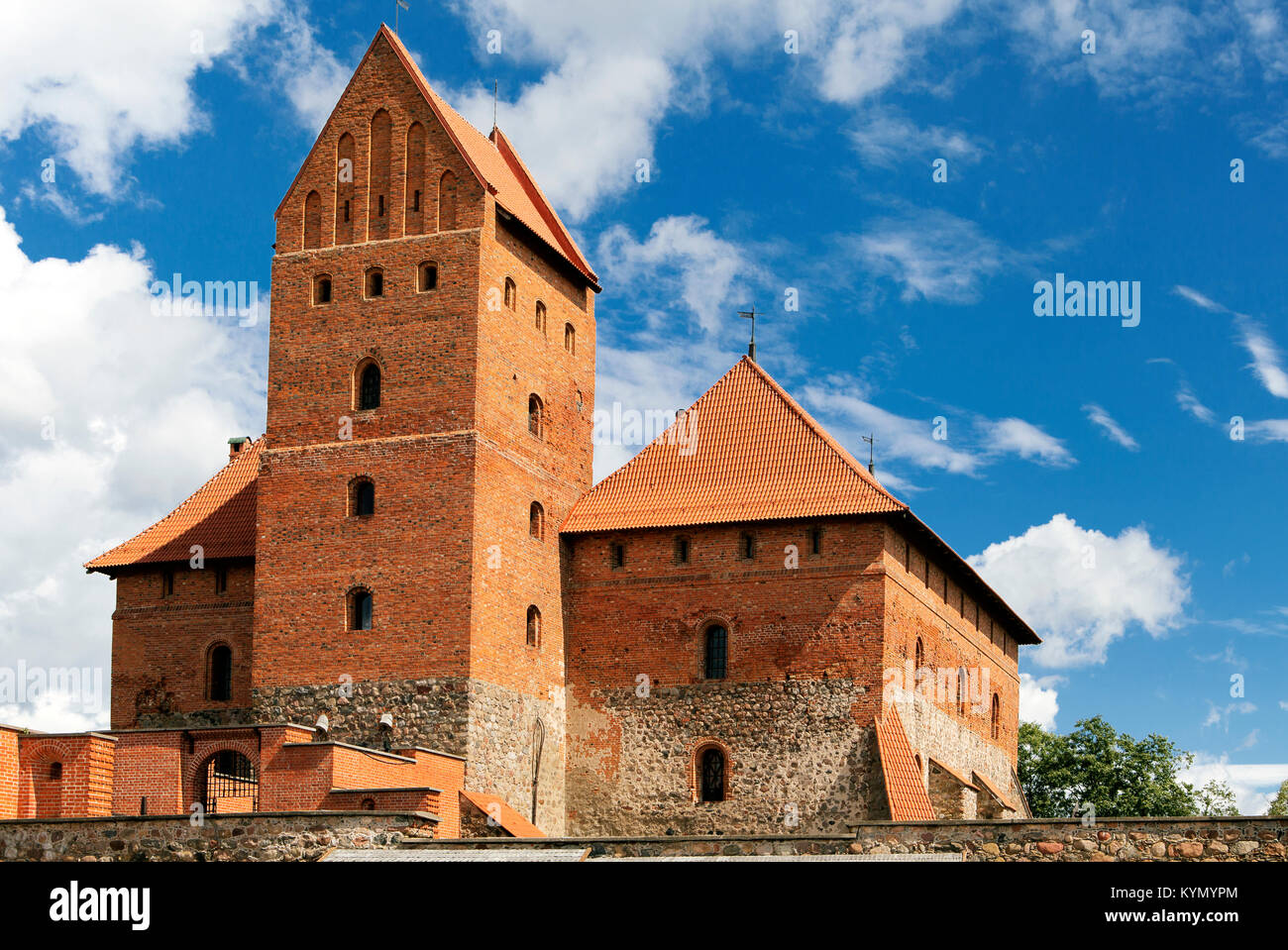 Turm der Trakai Burg in der Nähe von Vilnius Stockfoto Turm der Trakai Burg in der Nähe von Vilnius Stockfoto