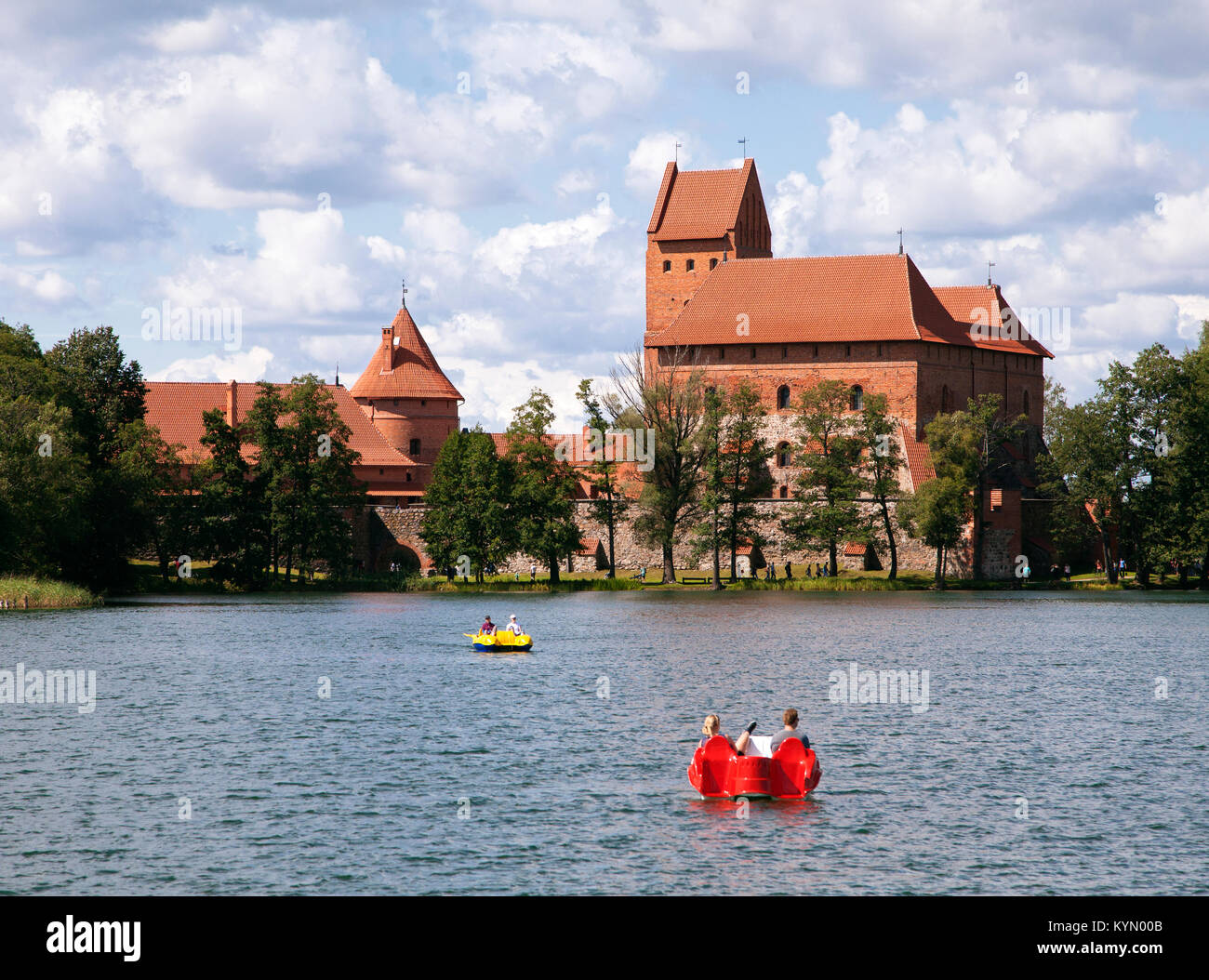 Trakai Burg in der Nähe von Vilnius Stockfoto