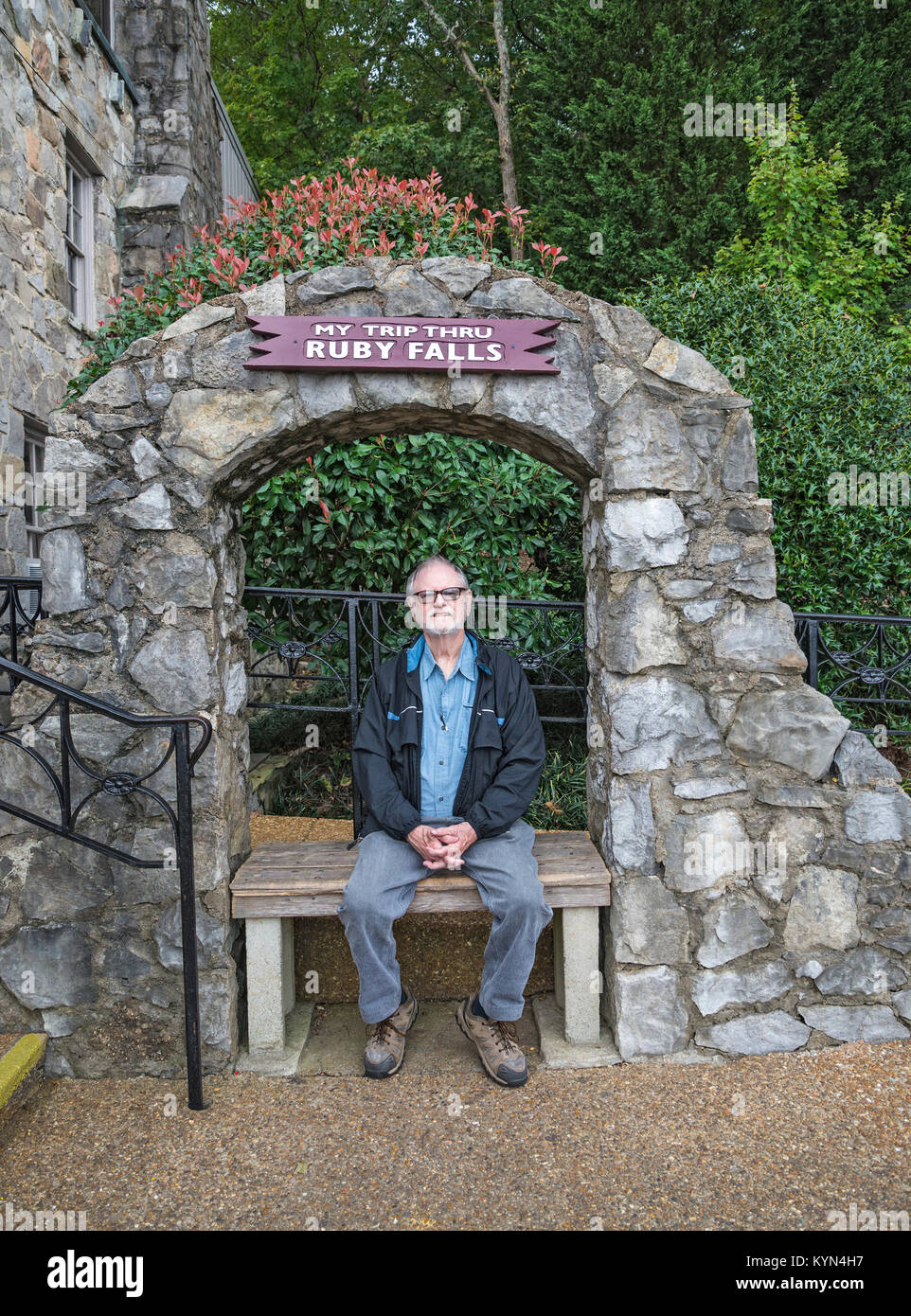 Ruby Falls ist in der Nähe von Chattanooga, Tennessee. Stockfoto