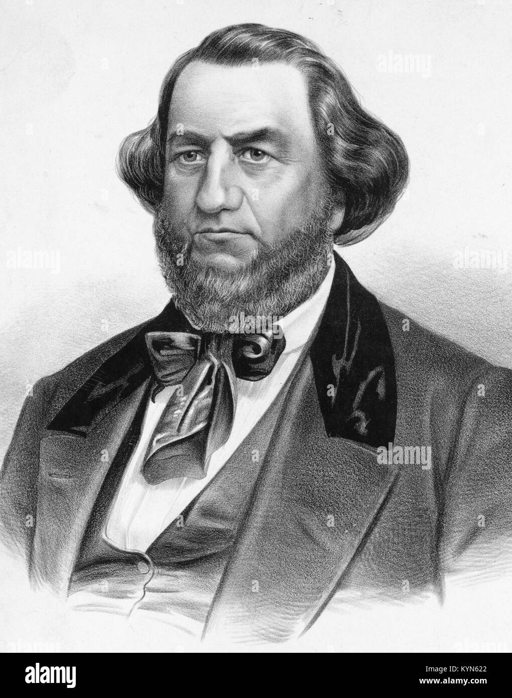 Hon Herschel V. Johnson: der demokratische Kandidat für den Vizepräsidenten der Vereinigten Staaten, Herschel Vespasian Johnson, US-amerikanischer Politiker Stockfoto