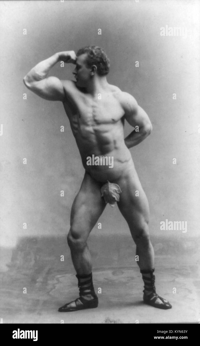 Eugen Sandow, wegweisenden Deutschen Bodybuilder, der "Vater der modernen Bodybuilding" bekannt. Eugen Sandow Stockfoto