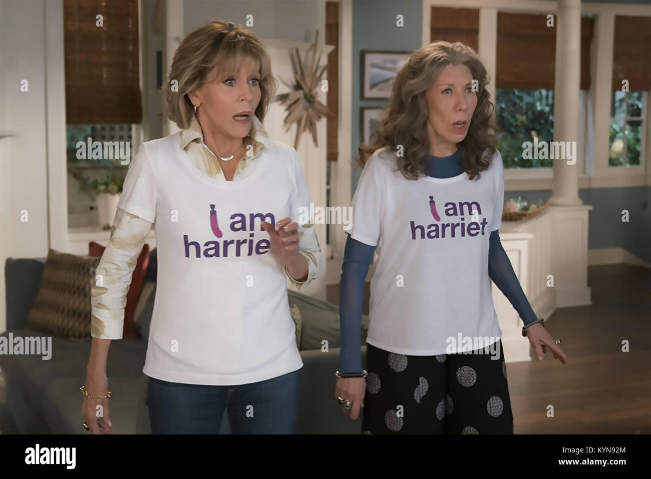 Gnade und FRANKIE Netflix Film 2015 mit Jane Fonda links und Lily Tomlin Stockfoto