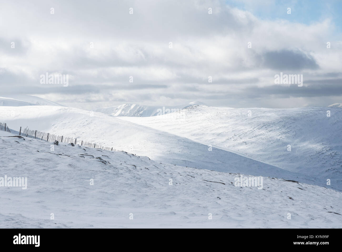 Blick über Cairngorm National Park von Cairn gorm Mountain Stockfoto