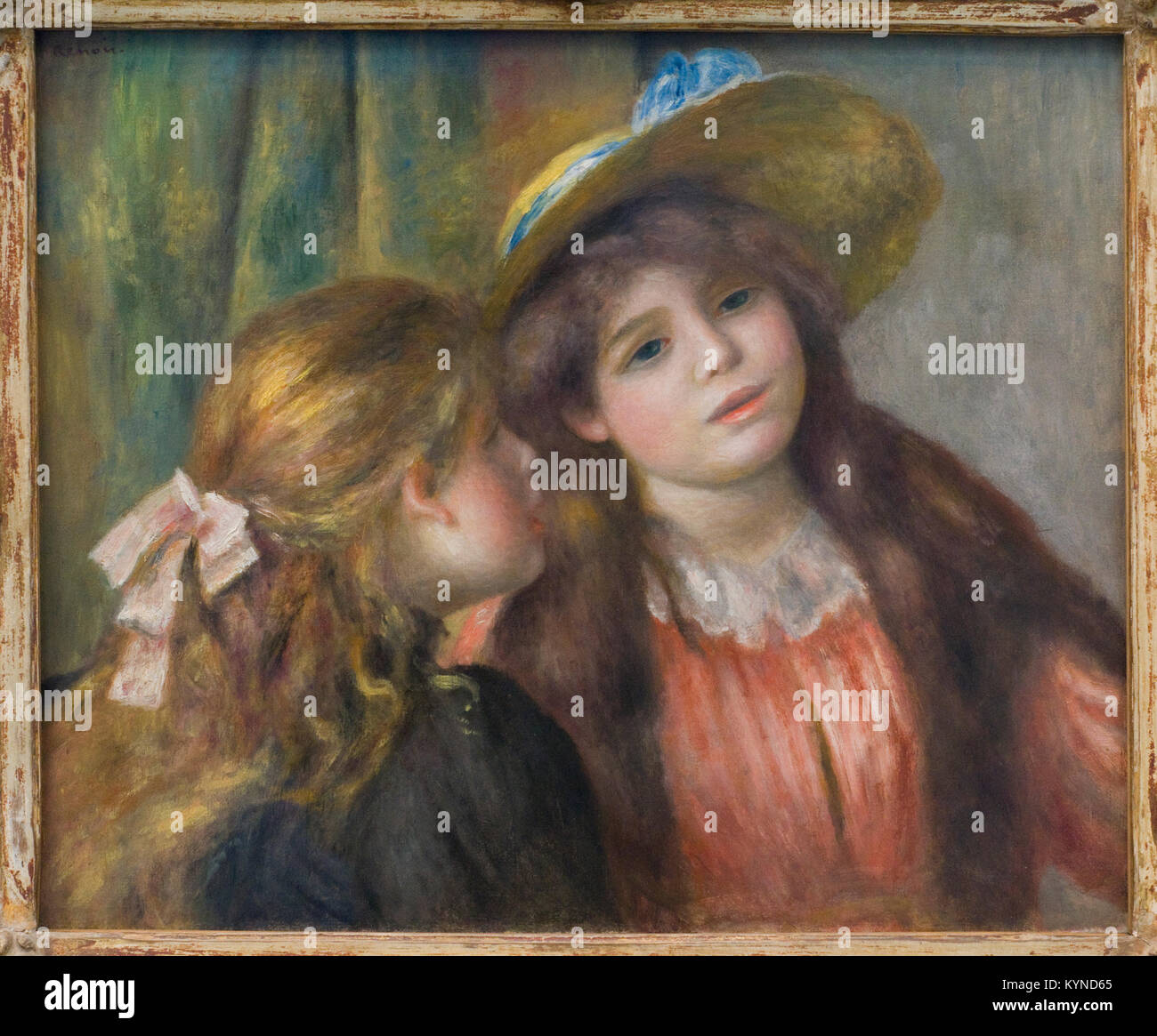 RENOIR Pierre-Auguste - Porträt de deux jeunes Filles - Porträt von zwei jungen Mädchen 1890-92 Orangerie Museum - Paris Stockfoto