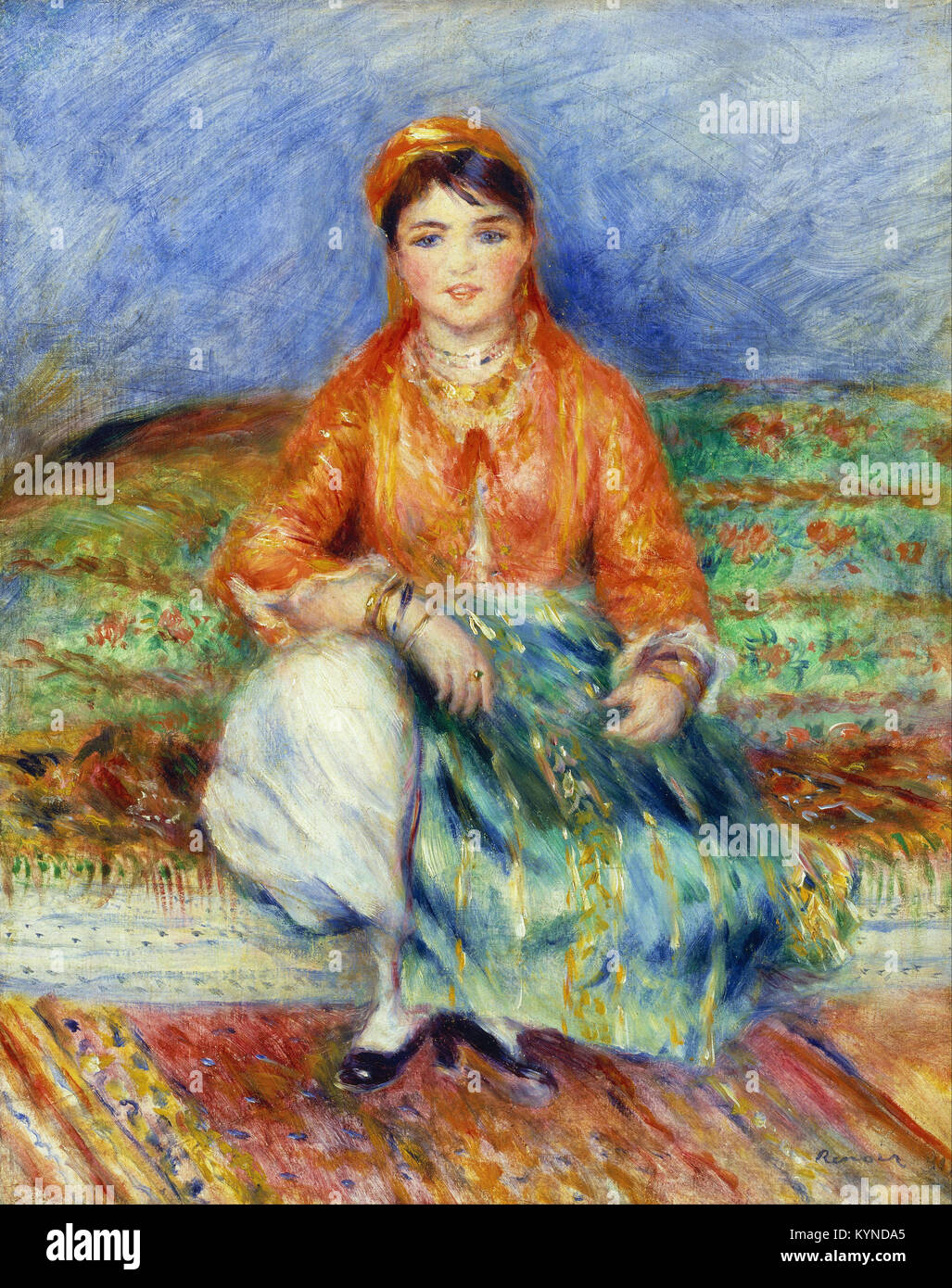 Pierre-Auguste Renoir - algerische Mädchen - Museum of Fine Arts, Boston Stockfoto