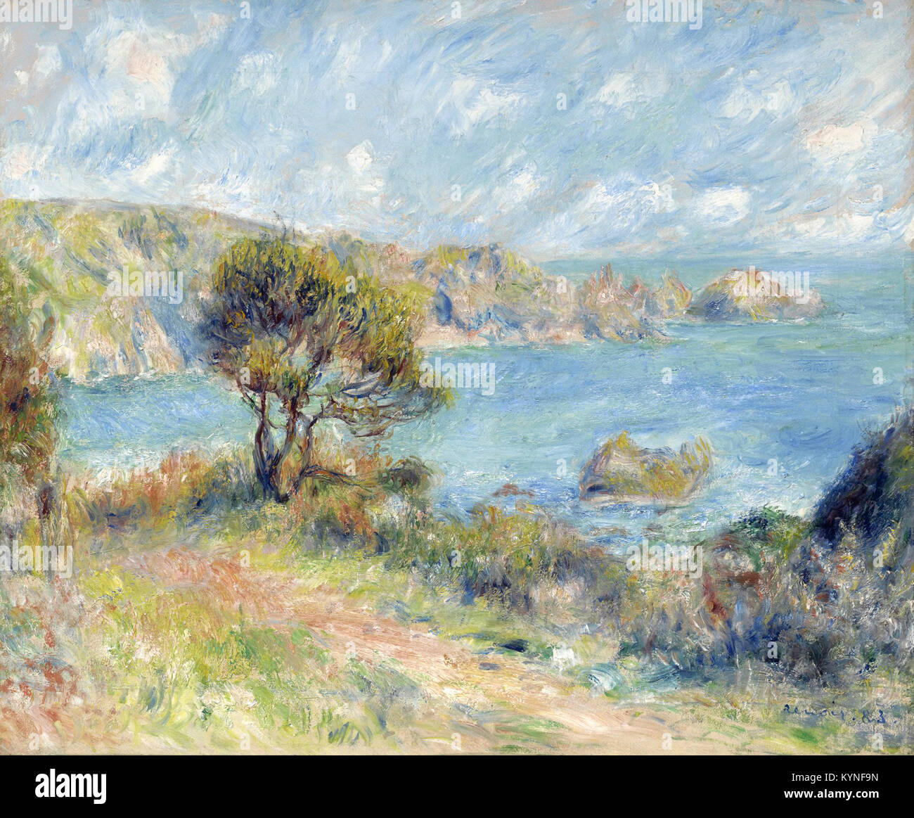 Pierre-Auguste Renoir - Blick auf Guernsey Stockfoto