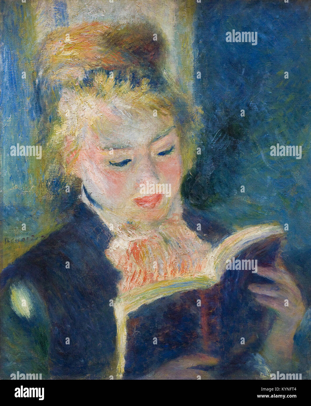 RENOIR Pierre-Auguste - La liseuse - der Leser 1876 XX. Jahrhundert Öl auf Leinwand Musée d'Orsay, Paris Stockfoto