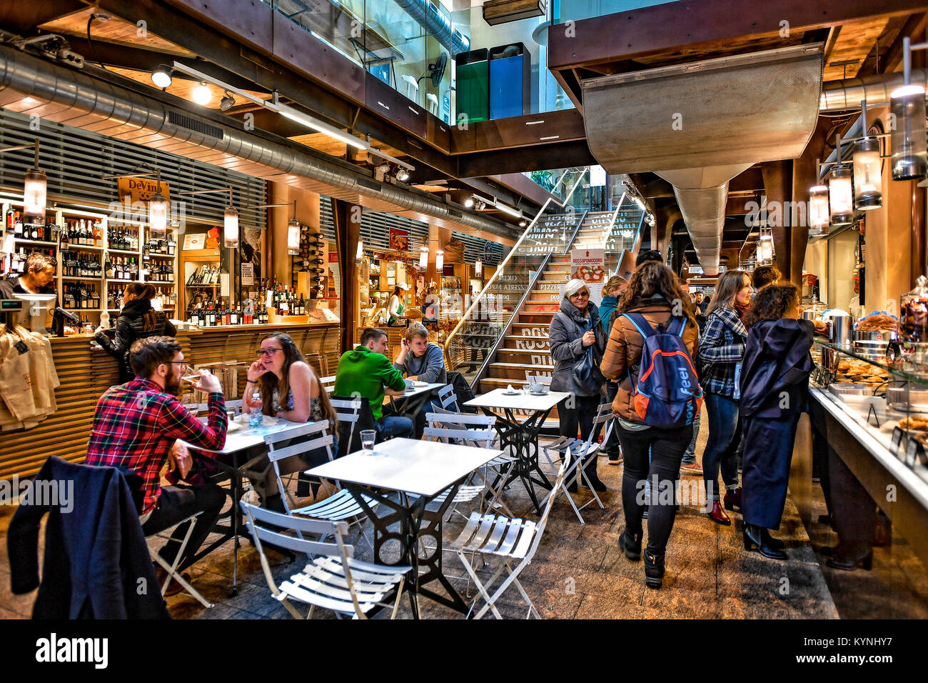 Italien Emilia Romagna Bologna Mercato di Mezzo Stockfoto