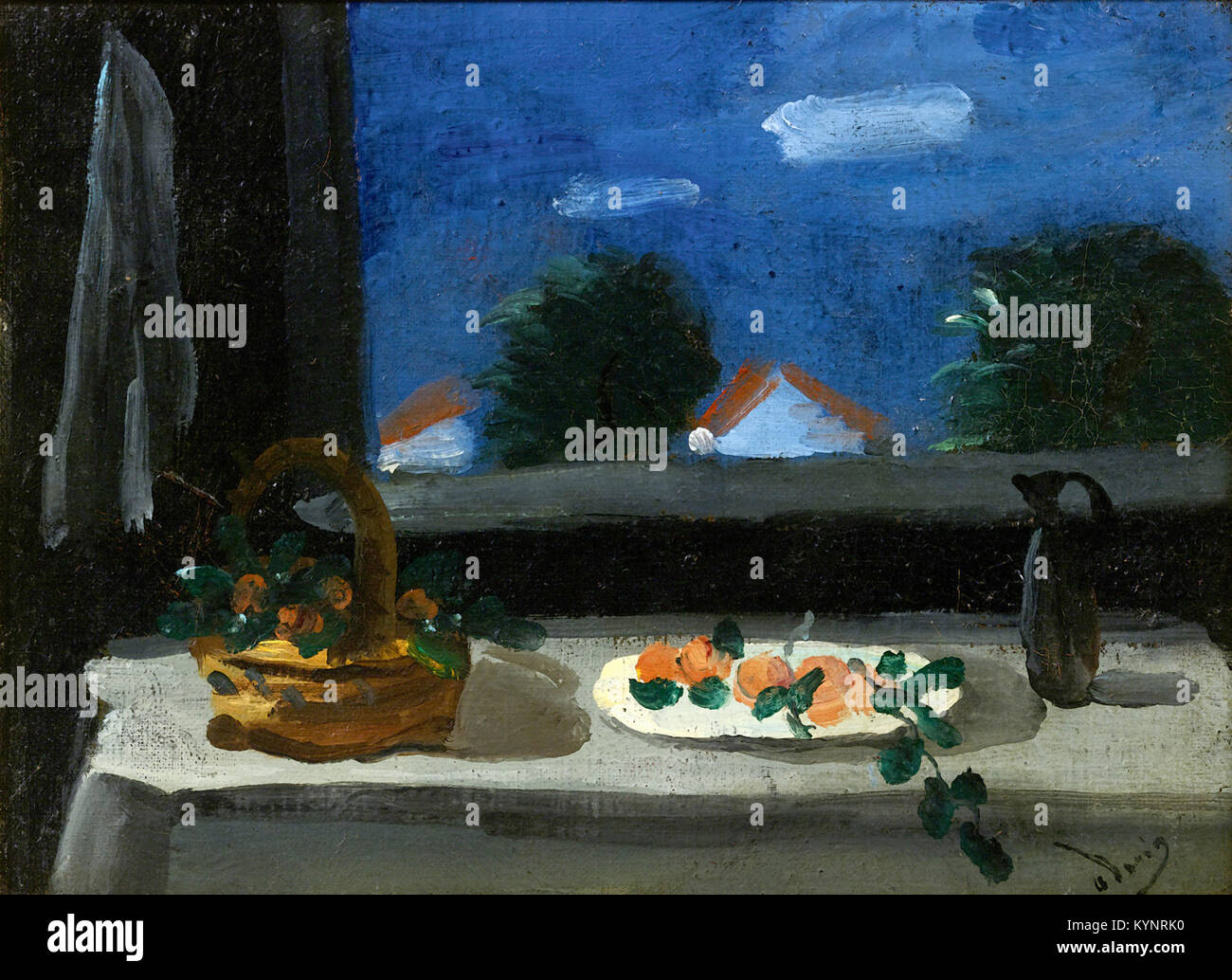André Derain - Nature Morte Sur la Table Par la fenetre Stockfoto
