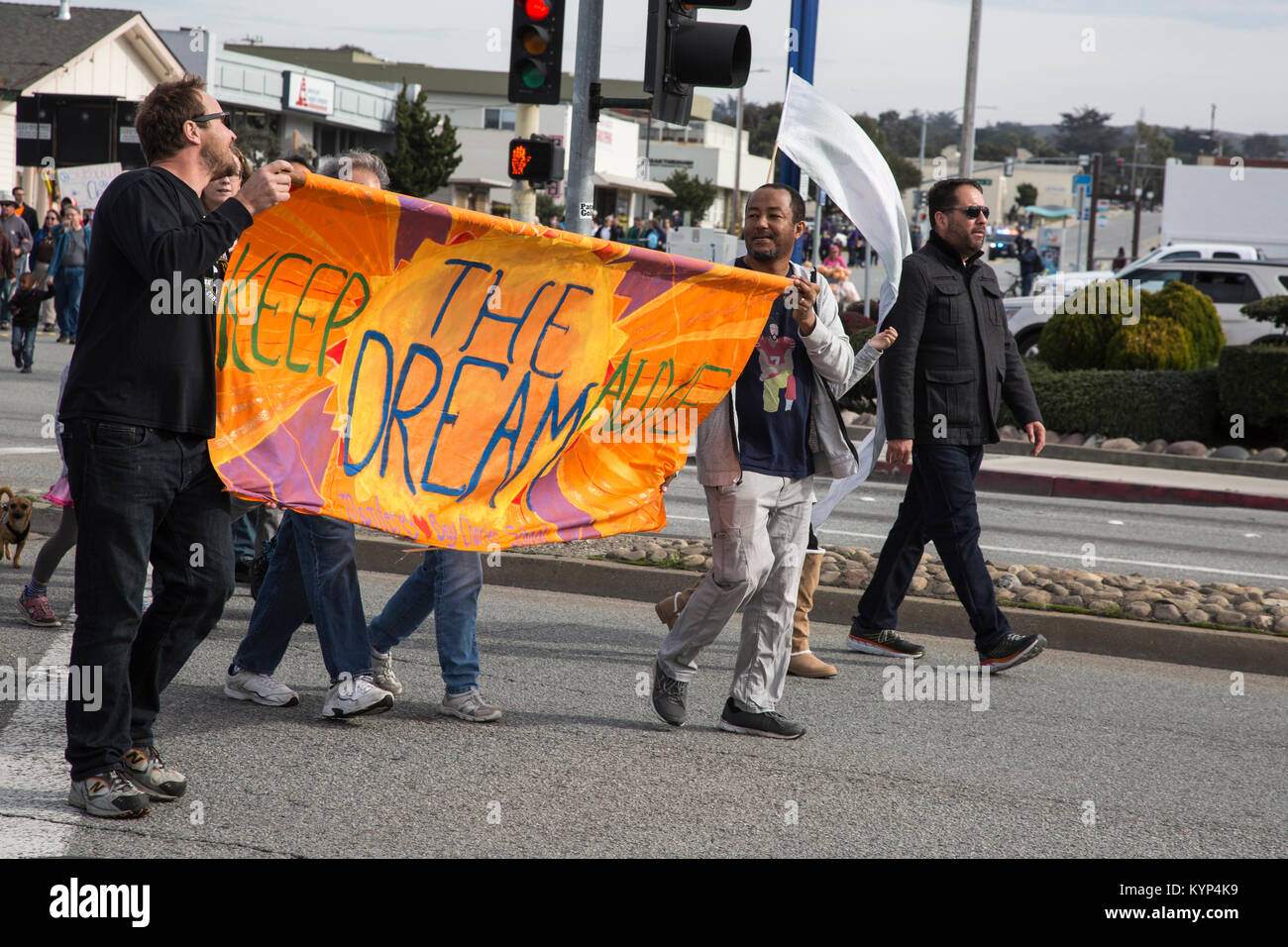 Seaside, Kalifornien, USA. 15 Jan, 2018. Martin Luther King, Jr. Parade, Seaside, Kalifornien, USA Bild: Tami Sojka/Alamy leben Nachrichten Stockfoto