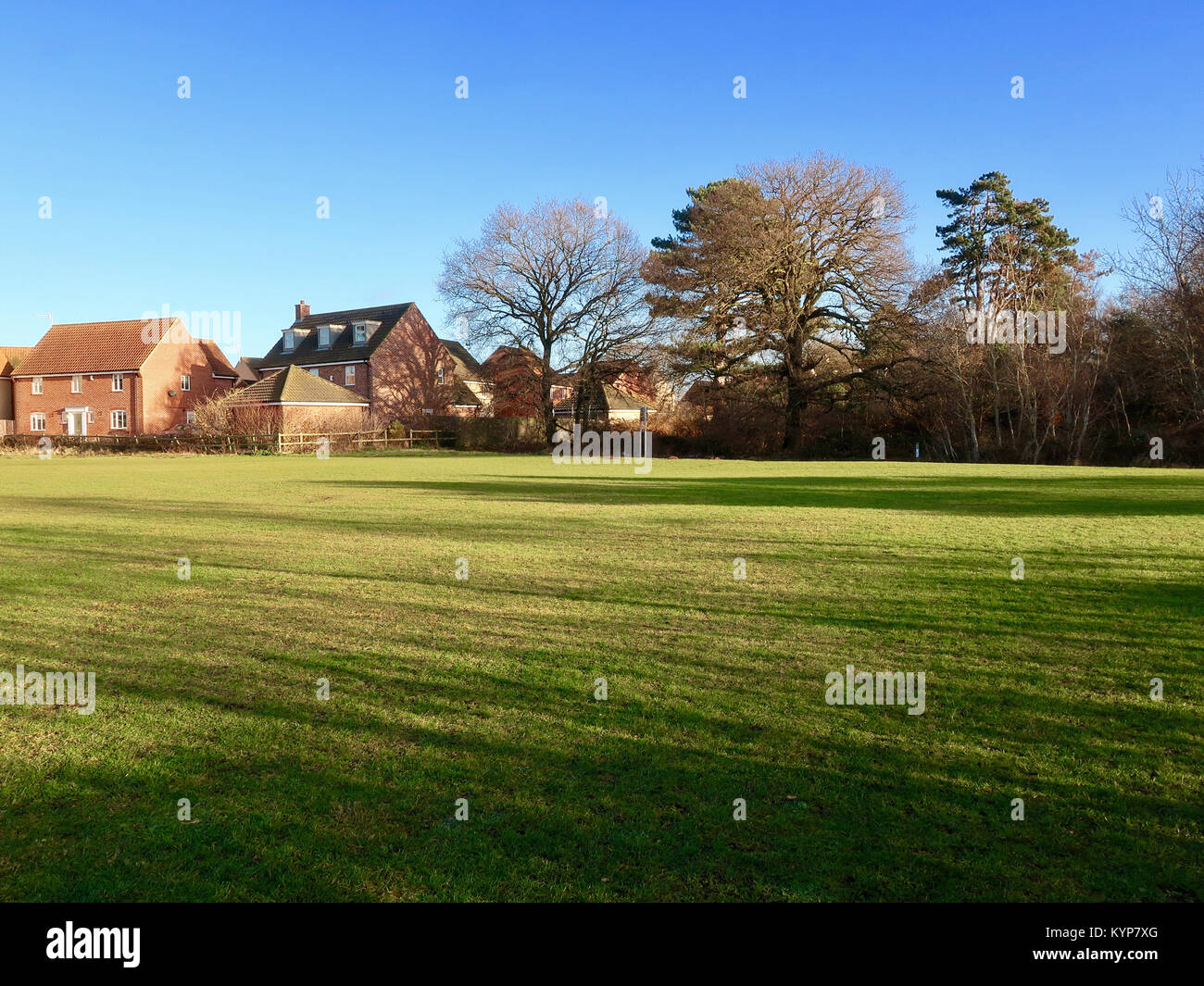 Kesgrave, UK. 16 Jan, 2018. UK Wetter: Helle, sonnige Winter morgen im Kesgrave, Suffolk. Credit: Angela Chalmers/Alamy leben Nachrichten Stockfoto