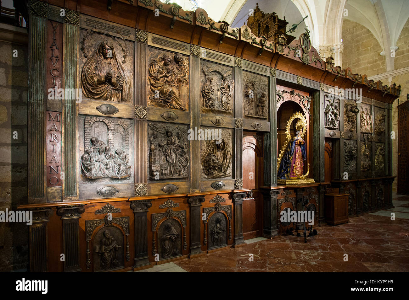 Ronda ist eine Stadt in der spanischen Provinz Malaga, in der autonomen Gemeinschaft von Andalusien, Iglesia De Nuestra Señora De La Merced Stockfoto