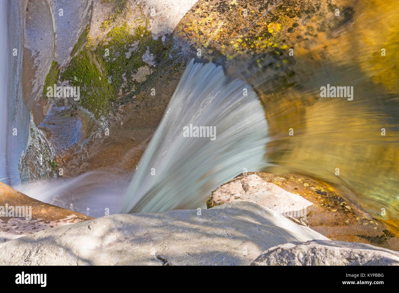 Rauschende Wasser auf Big Creek in den Smokey Mountains Stockfoto