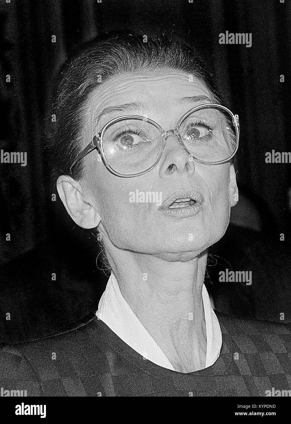 Audrey Hepburn (1929-1993). Die amerikanische Schauspielerin und humanitäre 1991 fotografiert. Stockfoto
