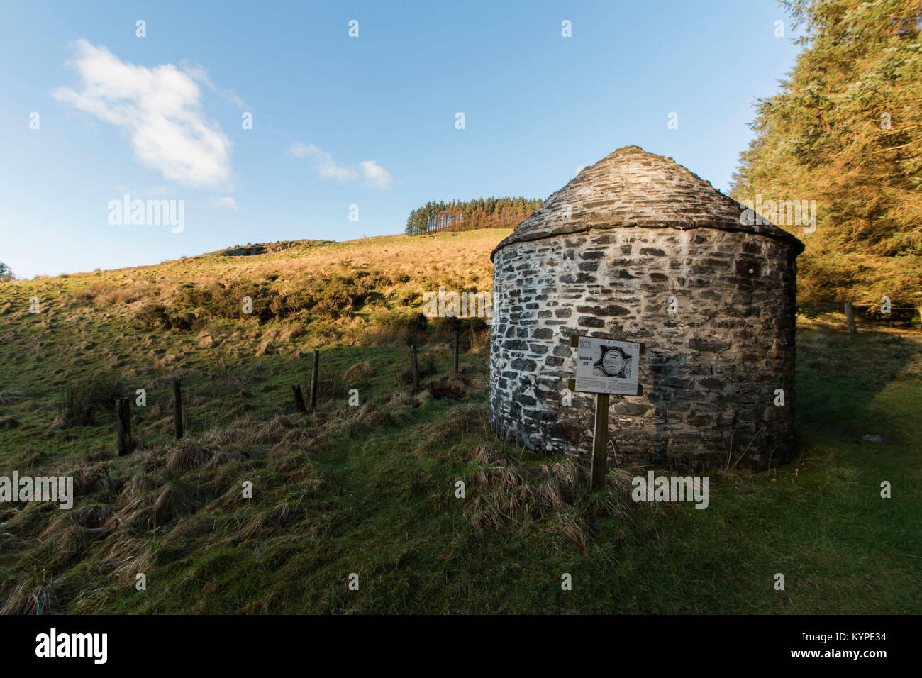 Llywernog, nr Aberystwyth, Ceredigion, Wales. 07/01/2018 Stockfoto