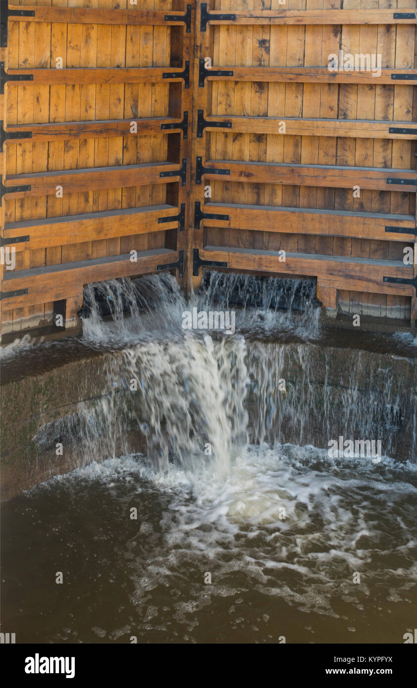 Lockport Schlösser Bezirk Erie Canal NY Stockfoto