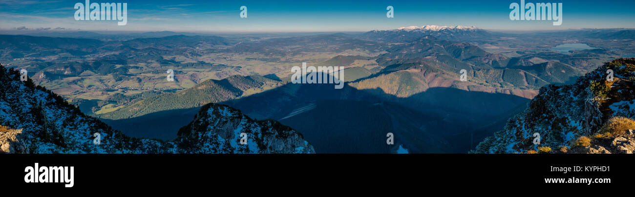 Tatra von Velky Choc, Slowakei Stockfoto