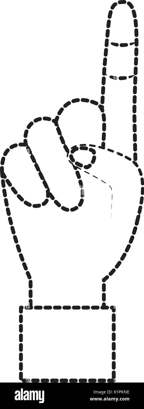 Hand Zeigefinger zeigen, Finger, der ersten Stock Vektor