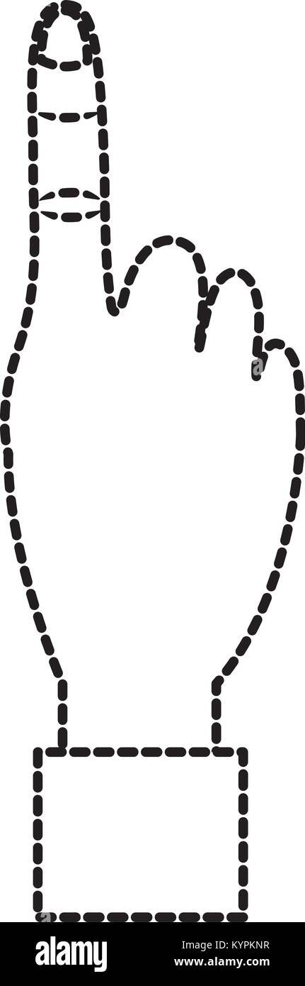 Hand Zeigefinger zeigen, Finger, der ersten Stock Vektor