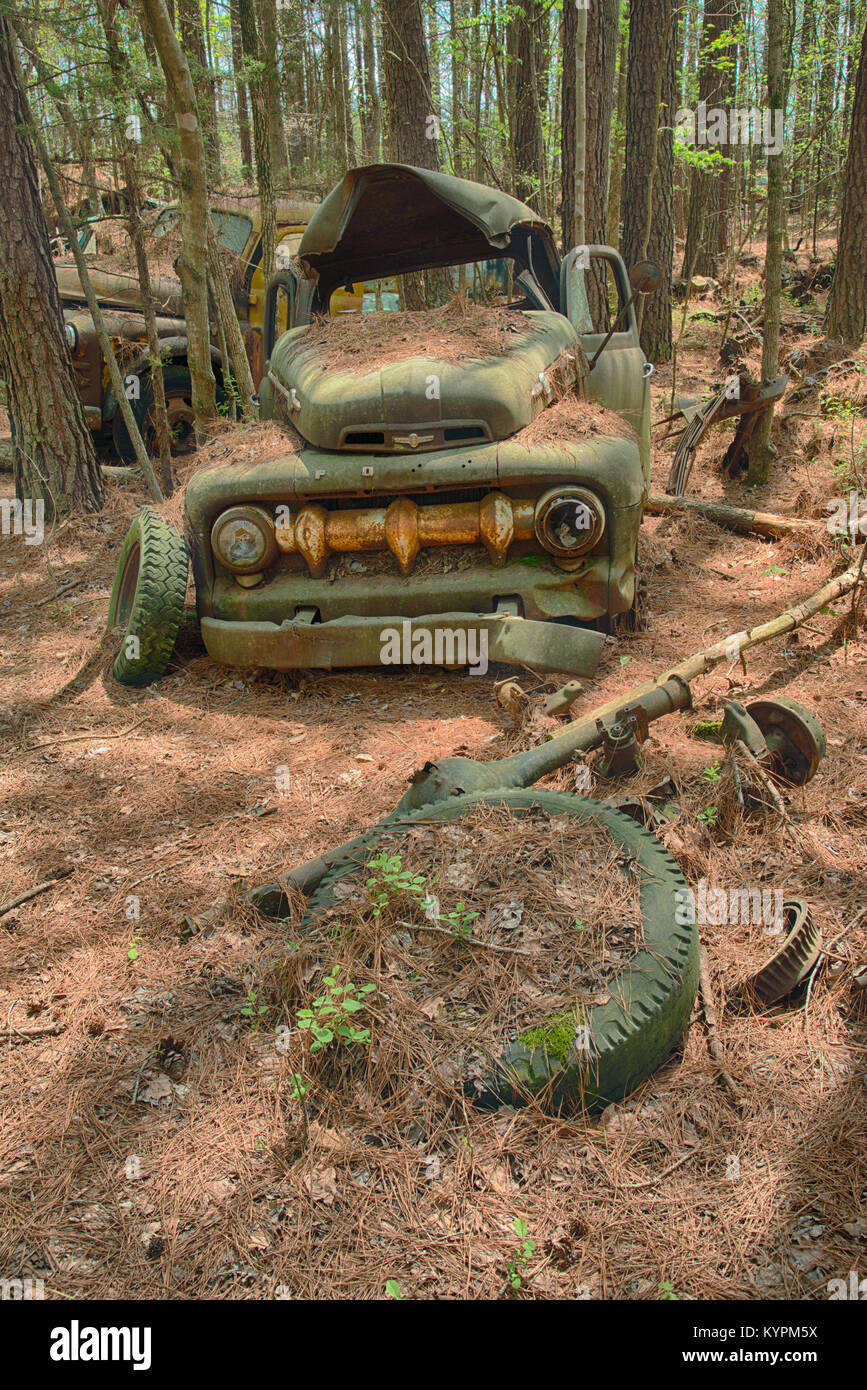 Ford Truck in der Alten Stadt, Weiß, Georgia, USA Stockfoto