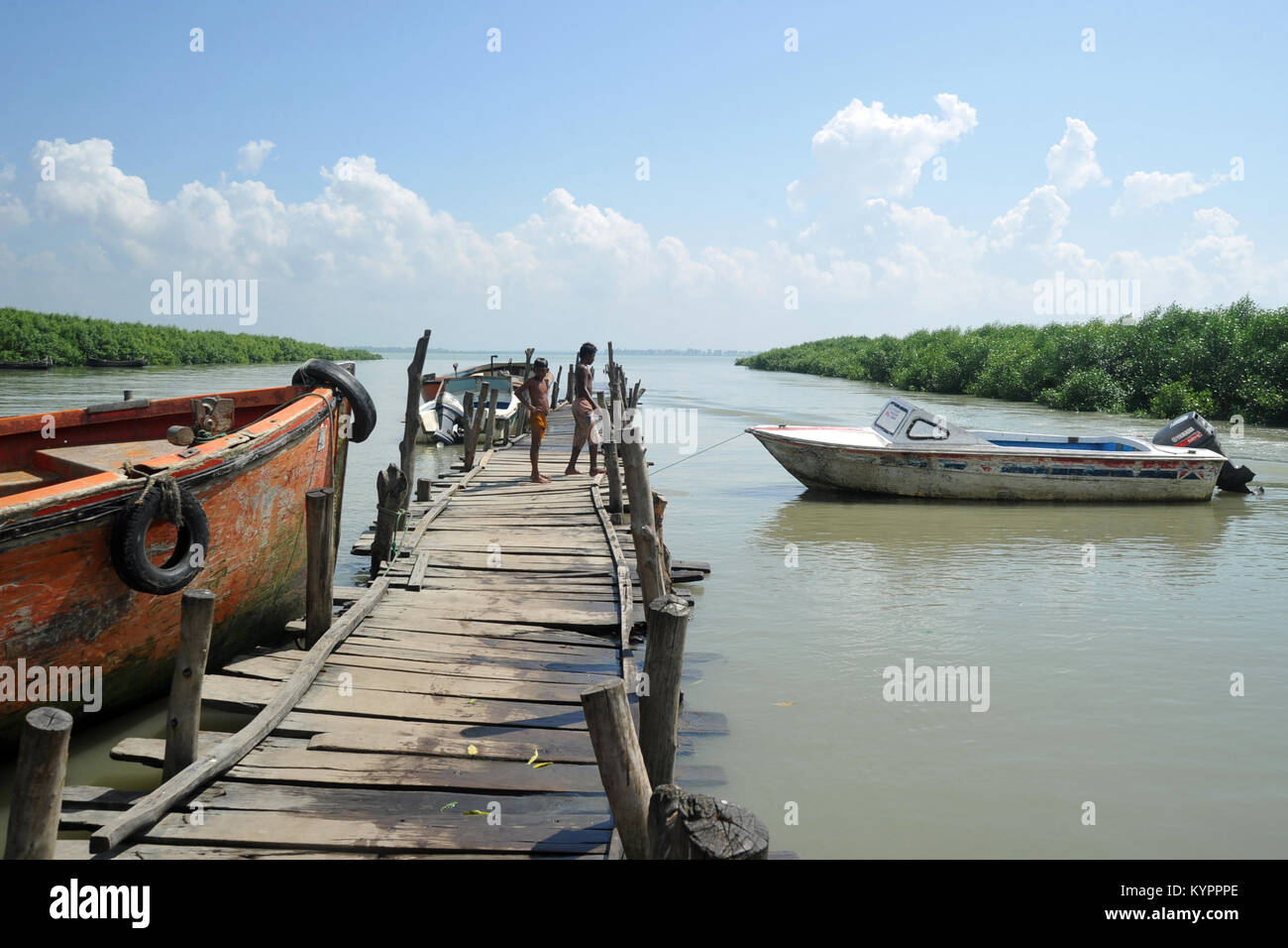 Besucher Moheshkhali Iland in Cox's Bazar, Bangladesch Stockfoto