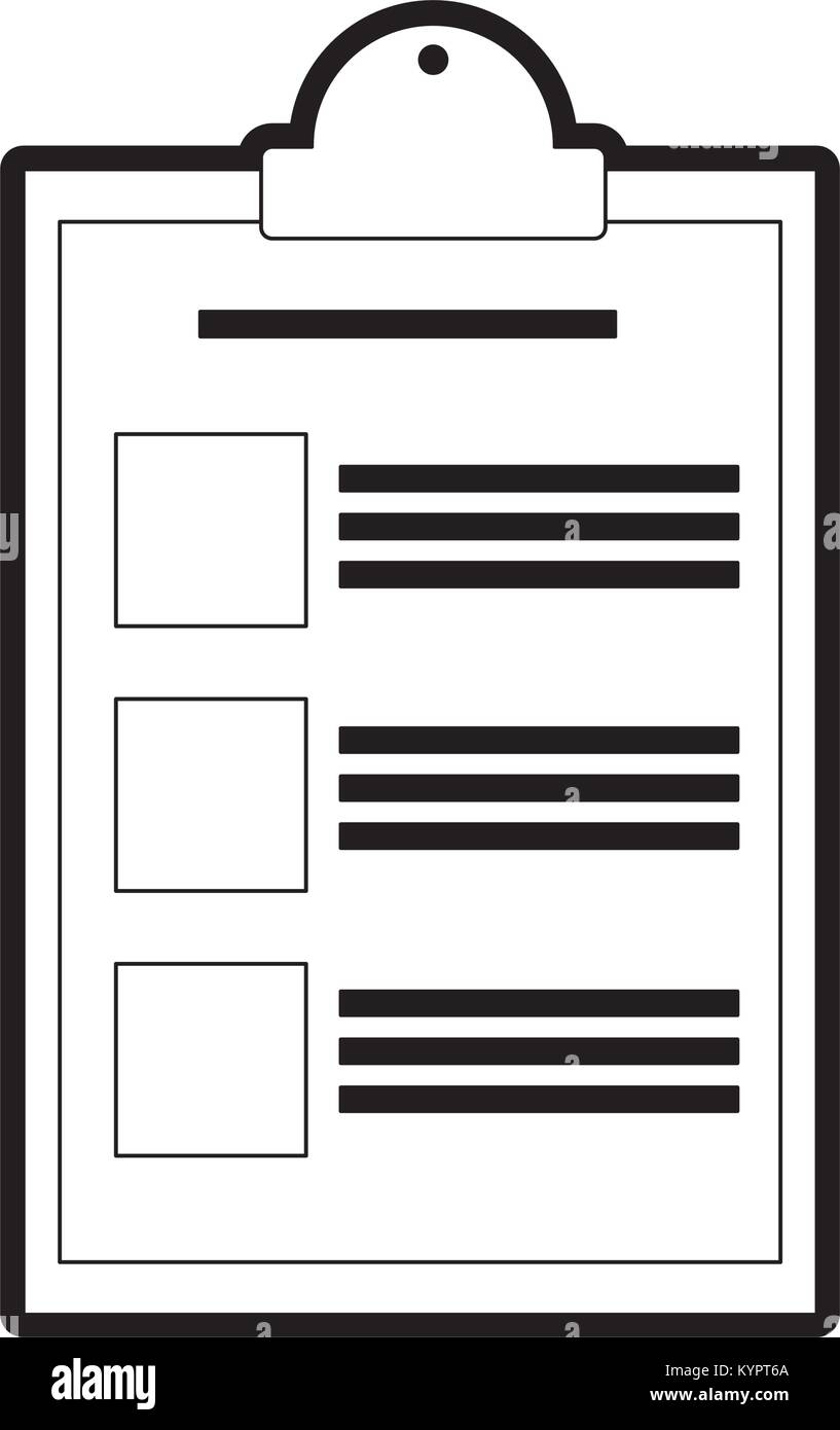 Isolierte Checkliste design Stock Vektor