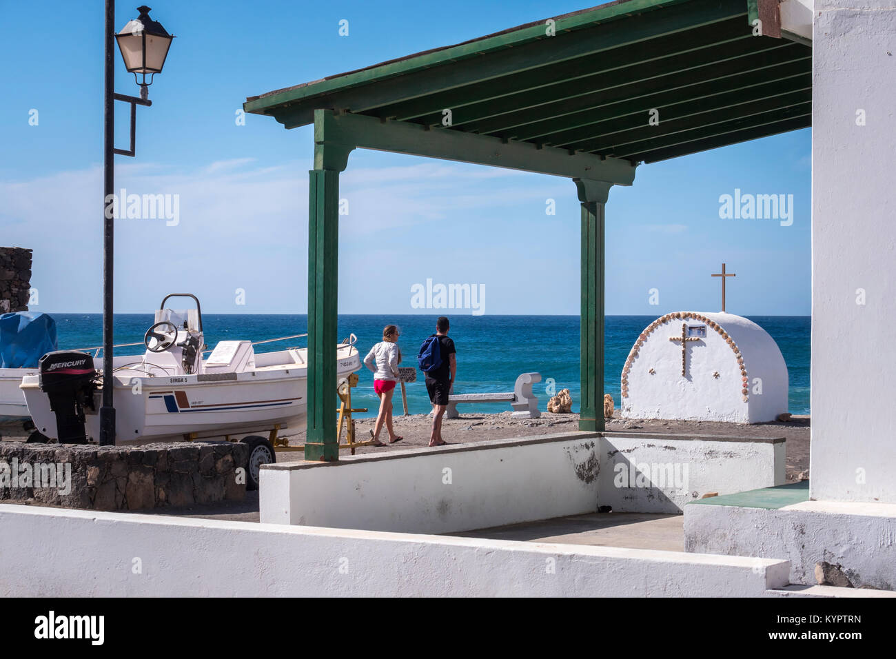 Offene Kapelle Los Molinos Puerto del Rosario Fuerteventura Kanarische Inseln Spanien Stockfoto