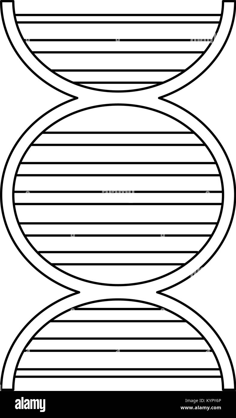 Menschliche DNA-symbol Stock Vektor