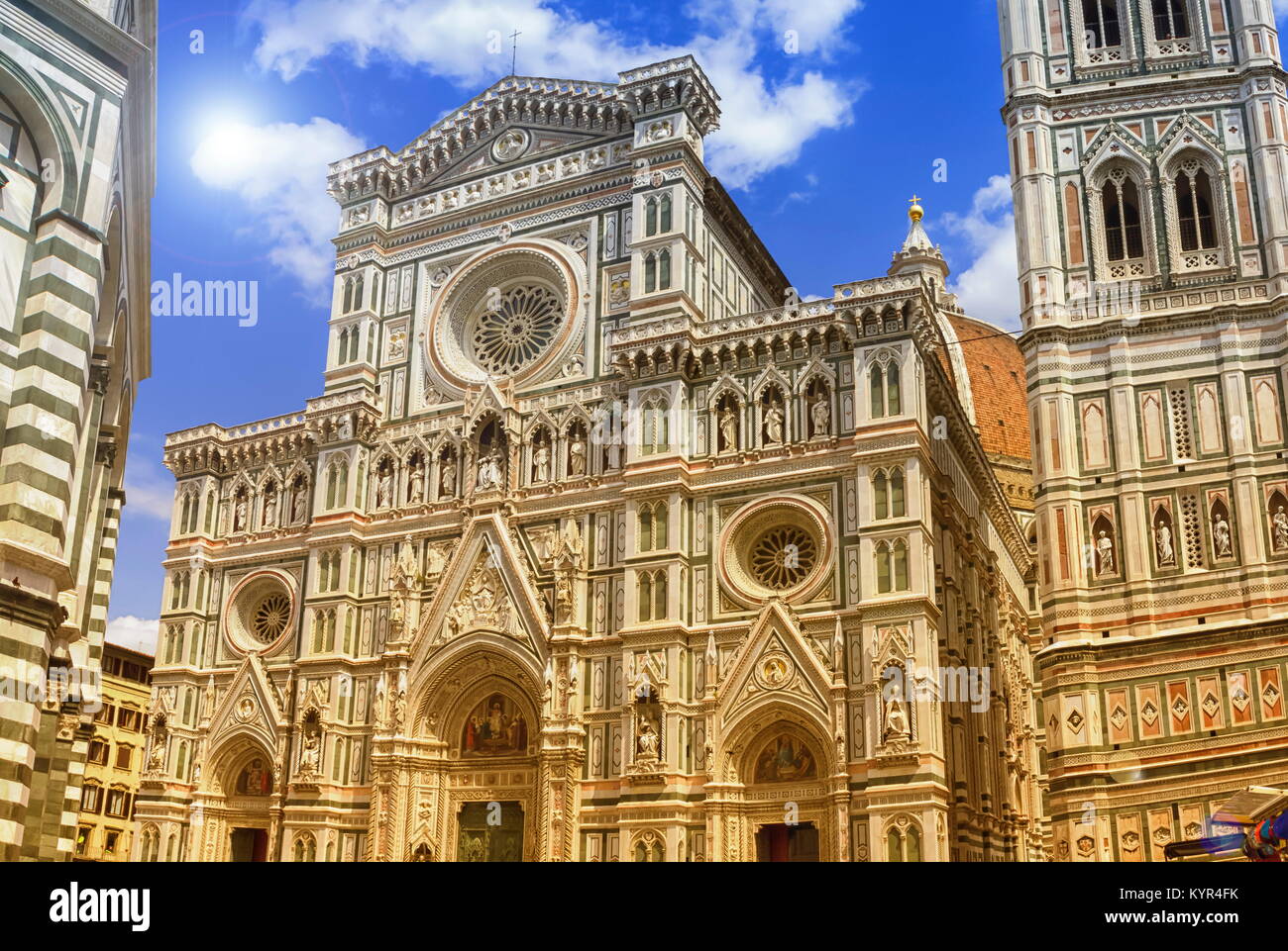 Kathedrale Santa Maria del Fiore oder Il Duomo di Firenze, Italia Stockfoto