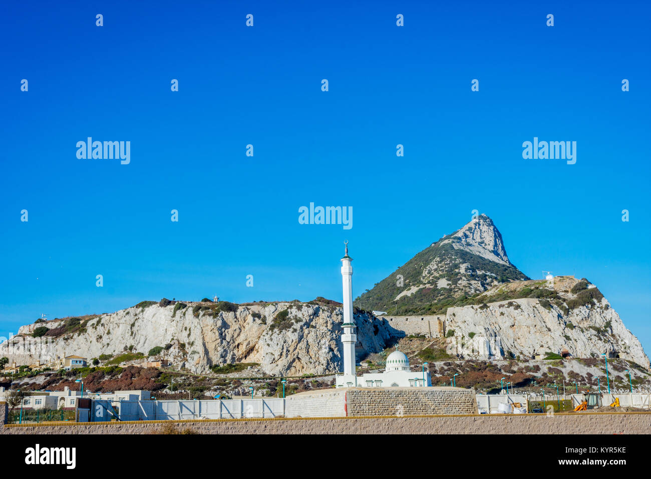 Ibrahim al Ibrahim oder König Fahd Bin Abdulaziz al-Saud Moschee im Europa point, Gibraltar Stockfoto