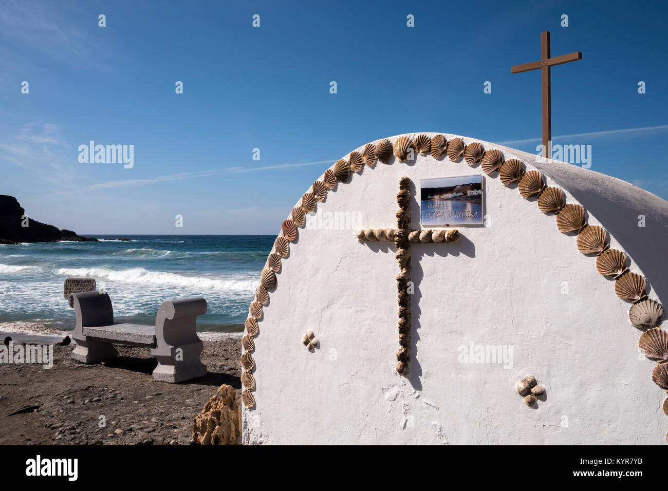 Offene Kapelle Los Molinos Puerto del Rosario Fuerteventura Kanarische Inseln Spanien Stockfoto