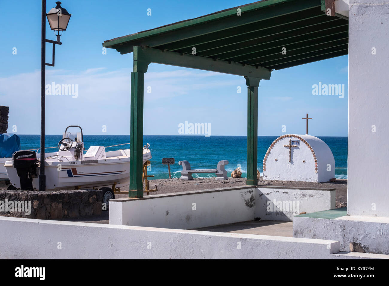 Offene Kapelle Los Molinos Puerto del Rosario Fuerteventura Kanarische Inseln Spanien Stockfoto