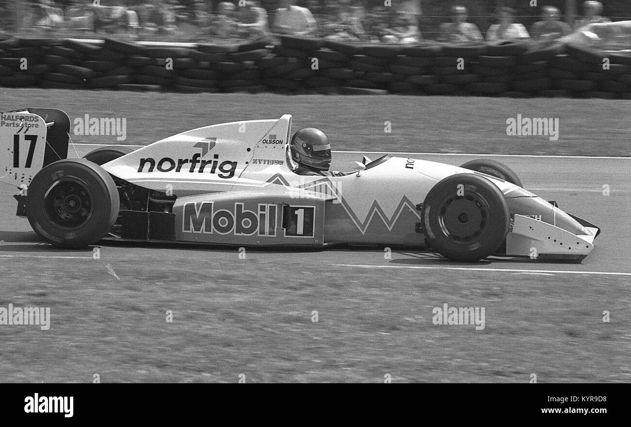 Peter Olsson, Phoenix Racing, Reynard 91 D, Brirish Formel 2 Meisterschaft, Oulton Park, 19. Juli 1992 Stockfoto
