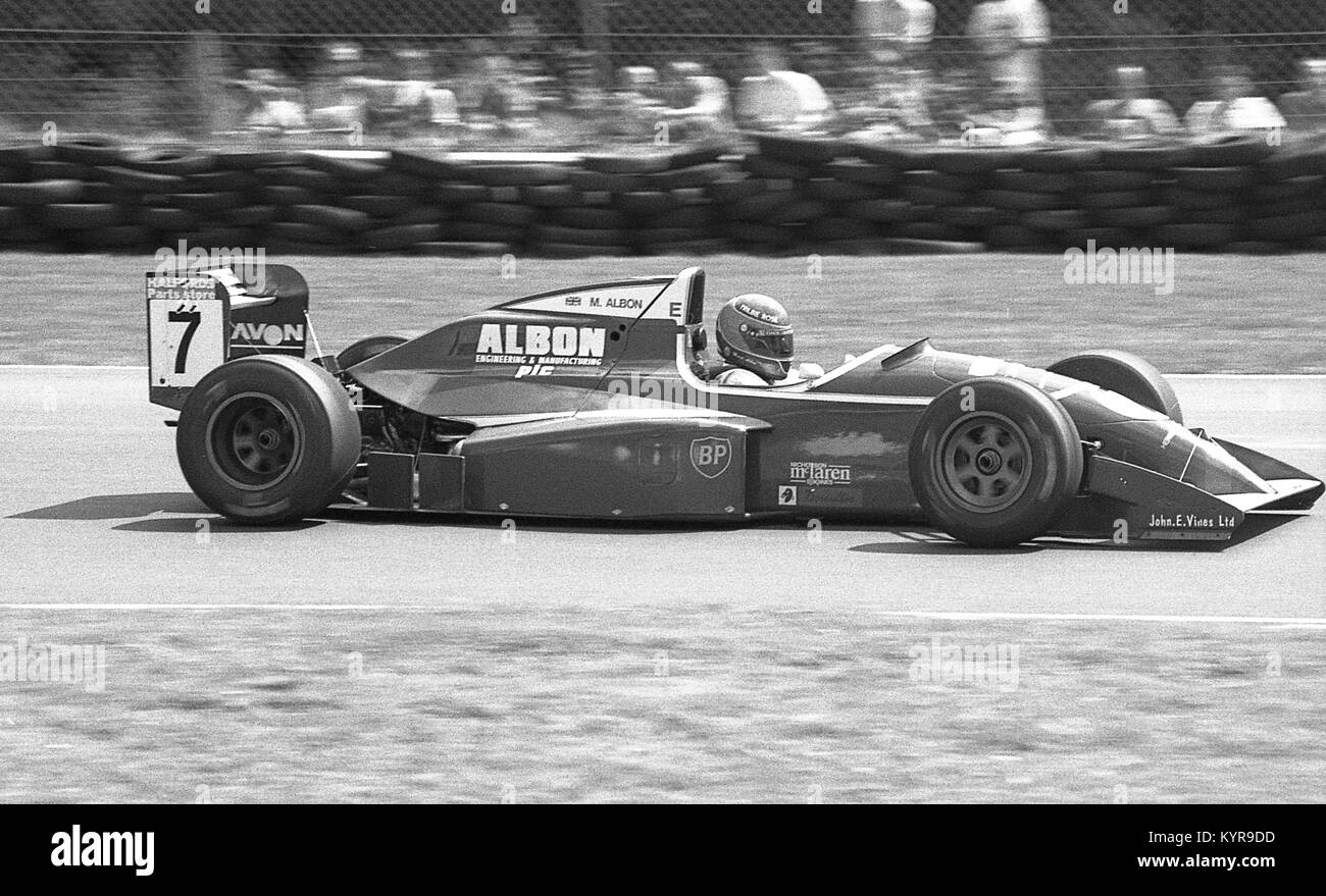 Markieren Albon, Team Essex Racing, Reynard 91 D, Brirish Formel 2 Meisterschaft, Oulton Park, 19. Juli 1992 Stockfoto