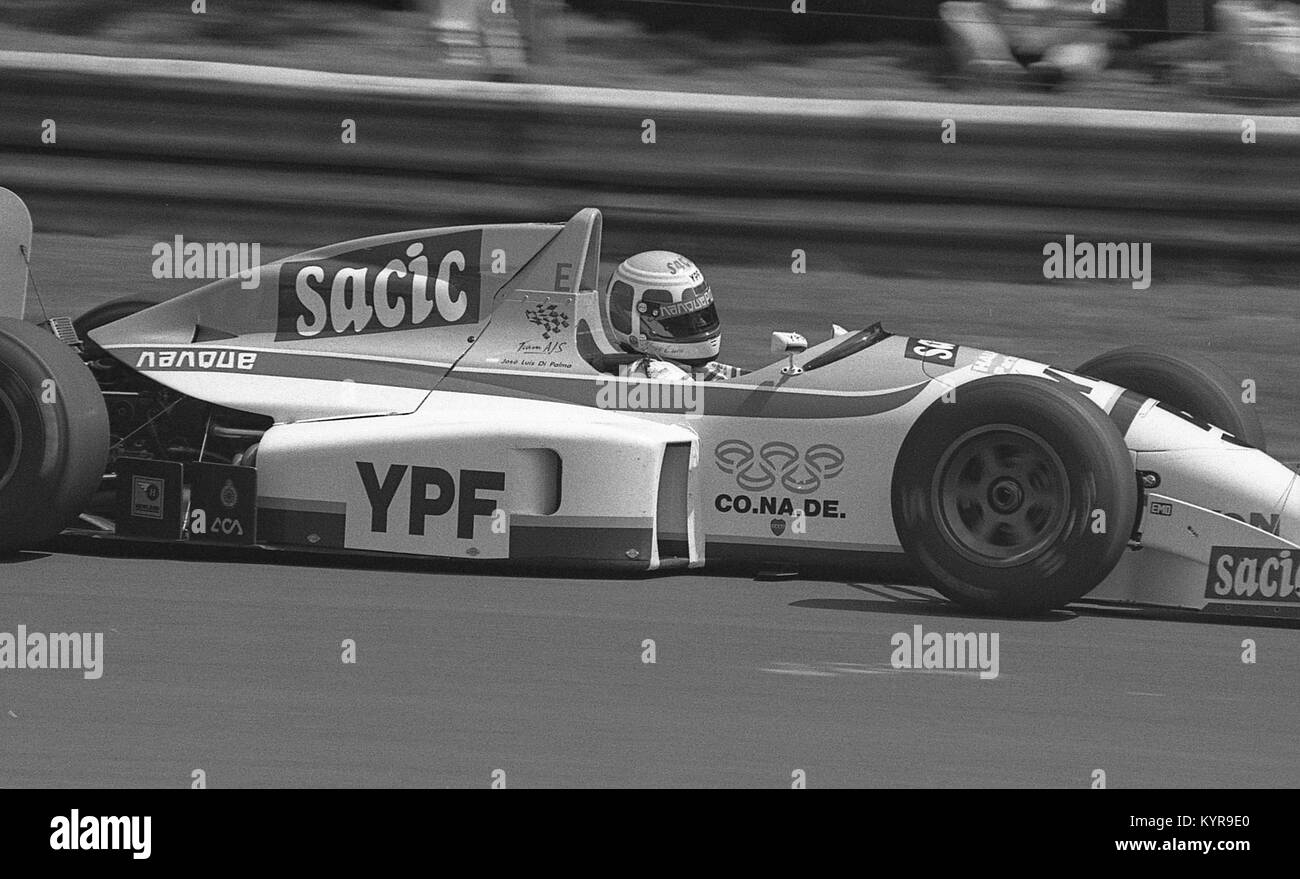 Jose Luis Di Palma, Team AJS, Reynard 91 D, Brirish Formel 2 Meisterschaft, Oulton Park, 19. Juli 1992 Stockfoto